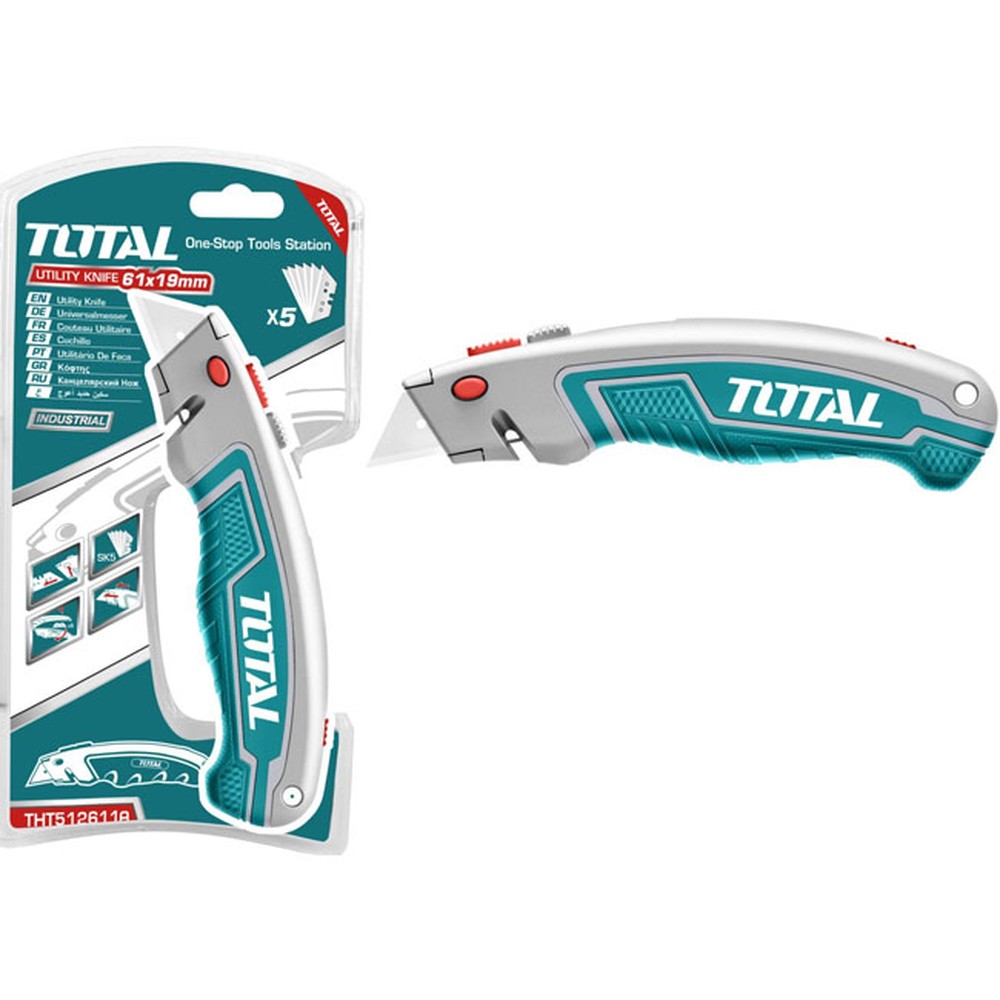 Dao rọc giấy Total THT5126128 kèm 6 lưỡi SK5