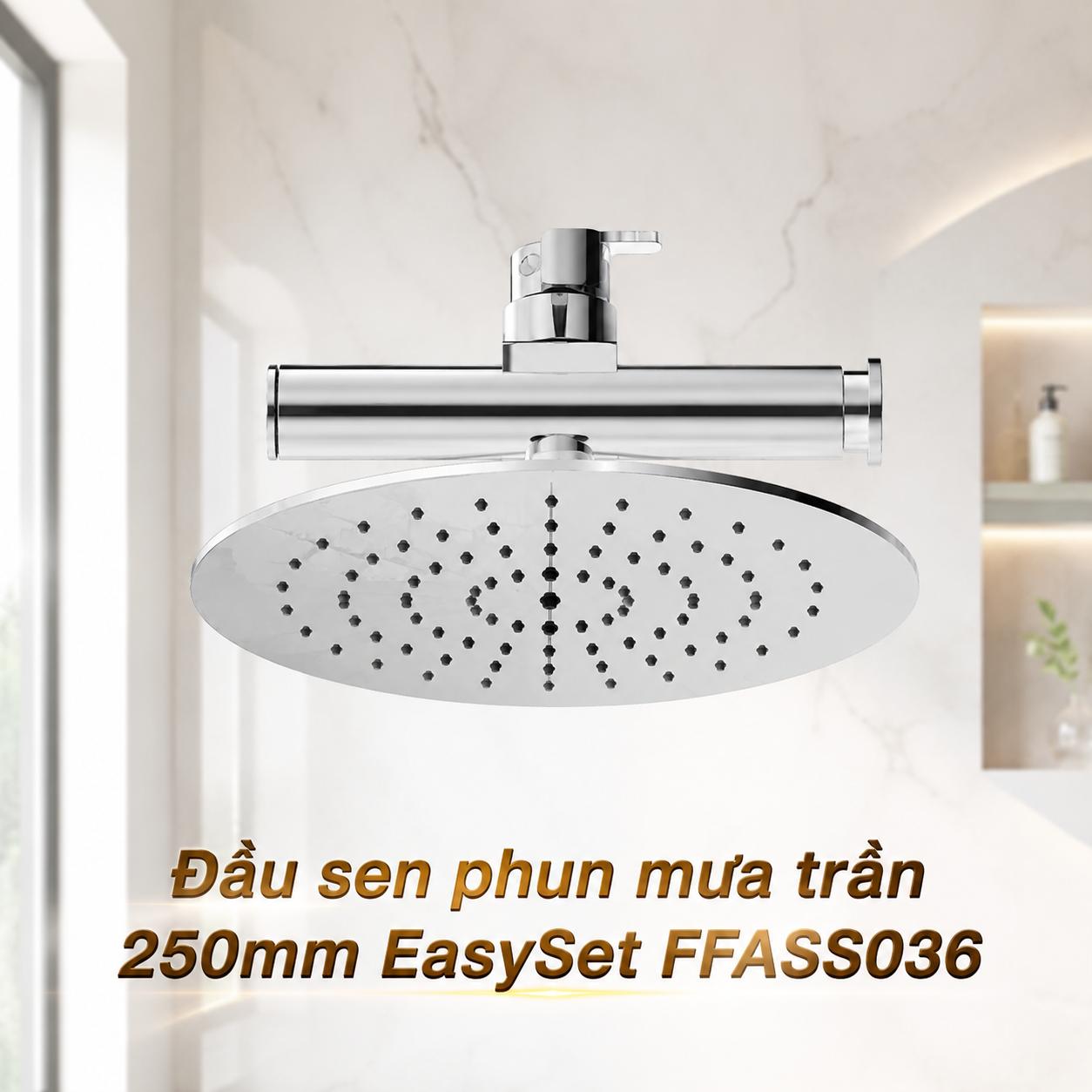 Đầu sen phun mưa tròn 250mm EasySet FFASS036