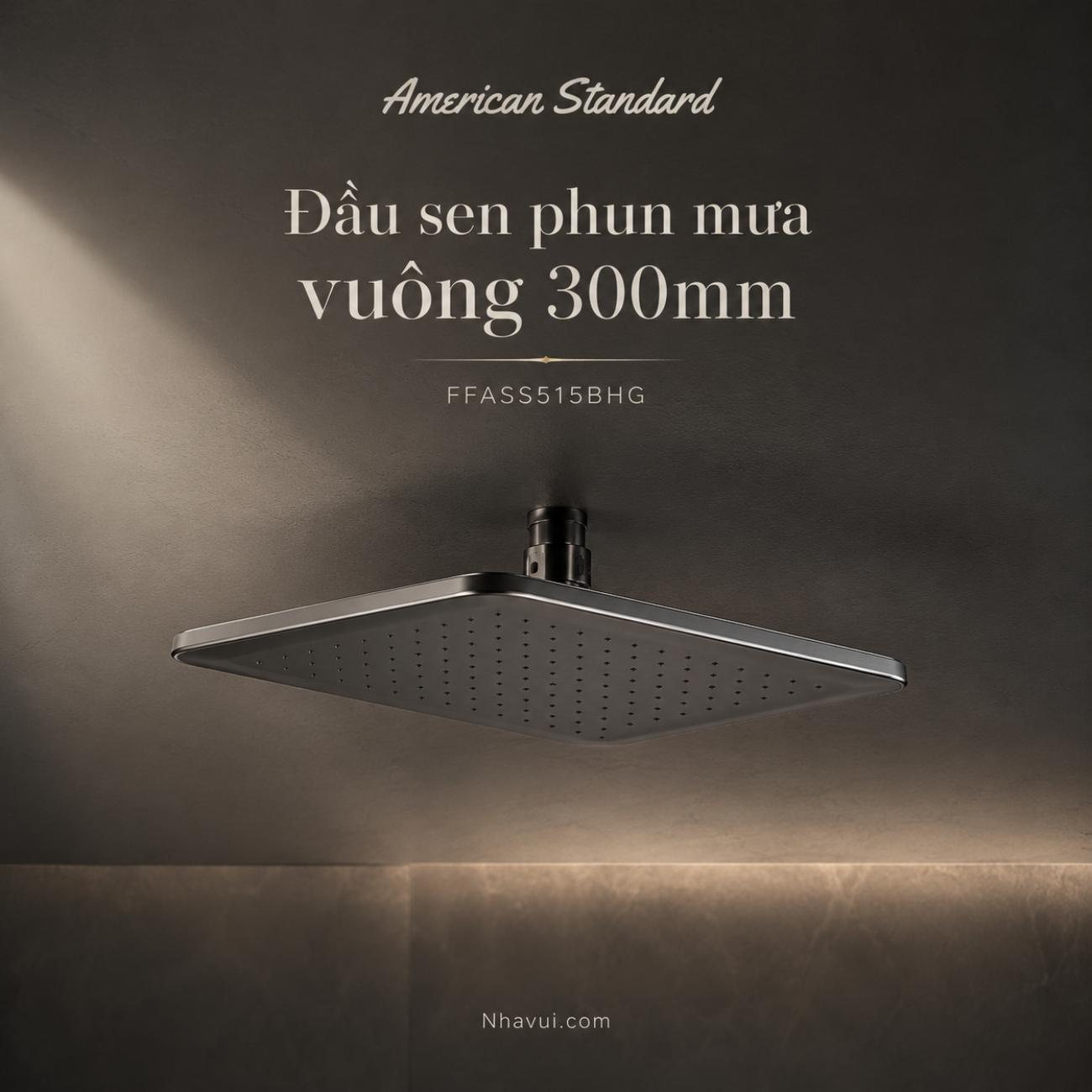 Đầu sen phun mưa vuông American Standard FFASS515BHG