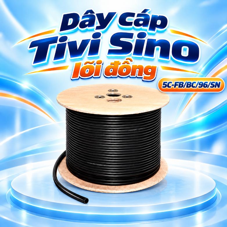 Dây cáp Tivi Sino 5C-FB/BC/96/SN lõi đồng
