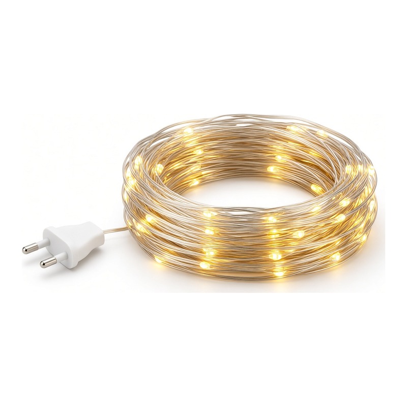 Dây đèn LED rễ cây ánh sáng vàng 20m
