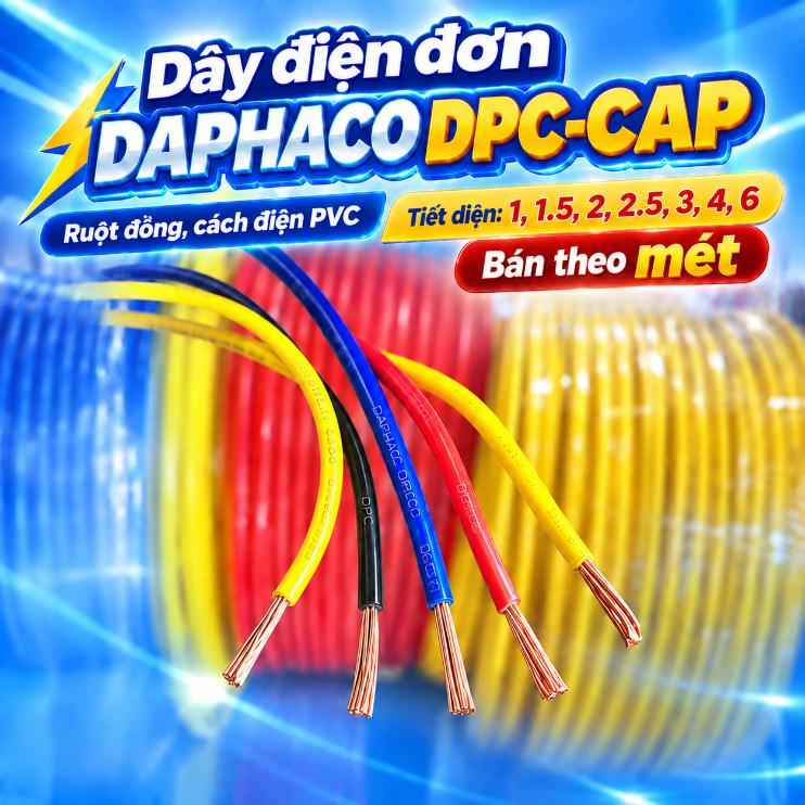 Dây điện đơn DAPHACO DPC-CAP – Bán theo mét
