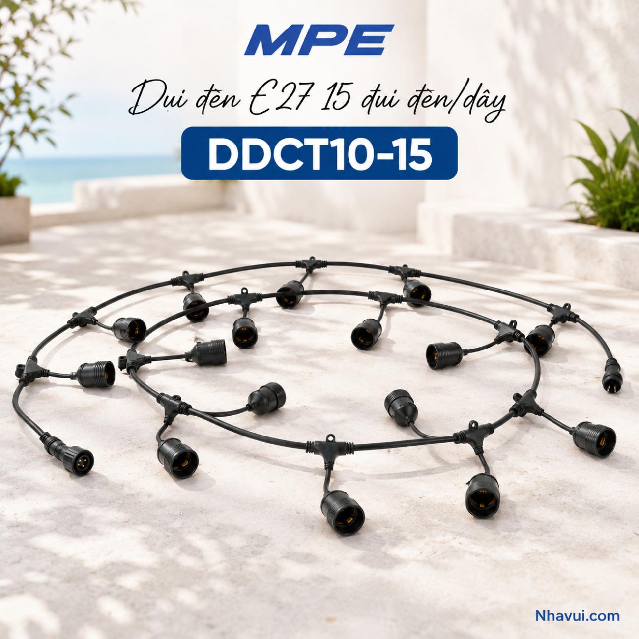 Dây đui đèn trang trí MPE DDCT10-15 Seri DDCT