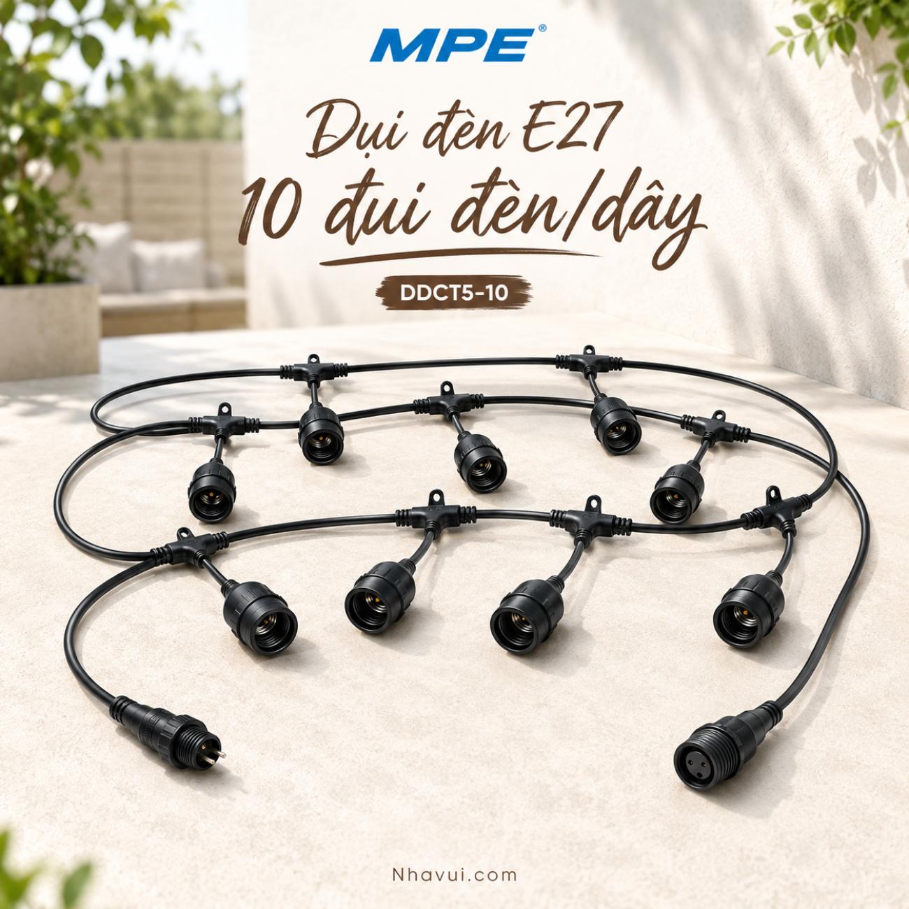 Dây đui đèn trang trí MPE Seri DDCT