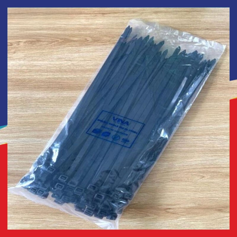 Dây rút nhựa Vina Plastics 300mm màu trắng, đen