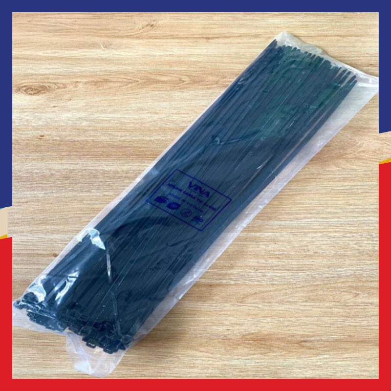 Dây rút nhựa Vina Plastics 400mm màu trắng, đen