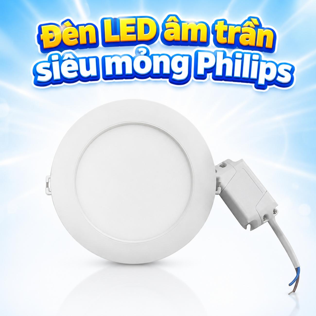 Đèn LED âm trần siêu mỏng Philips DL262 EC RD 9W / 12W