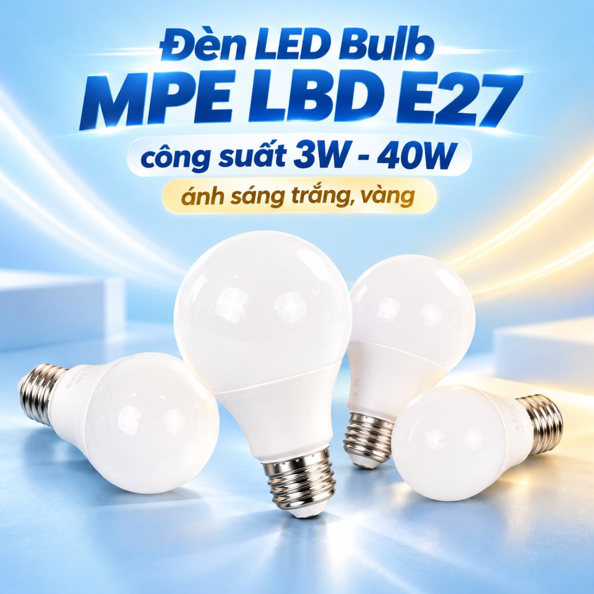 Đèn LED Bulb MPE LBD E27