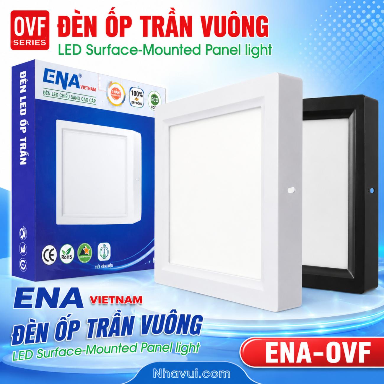 Đèn ốp trần vuông ENA OVF Series
