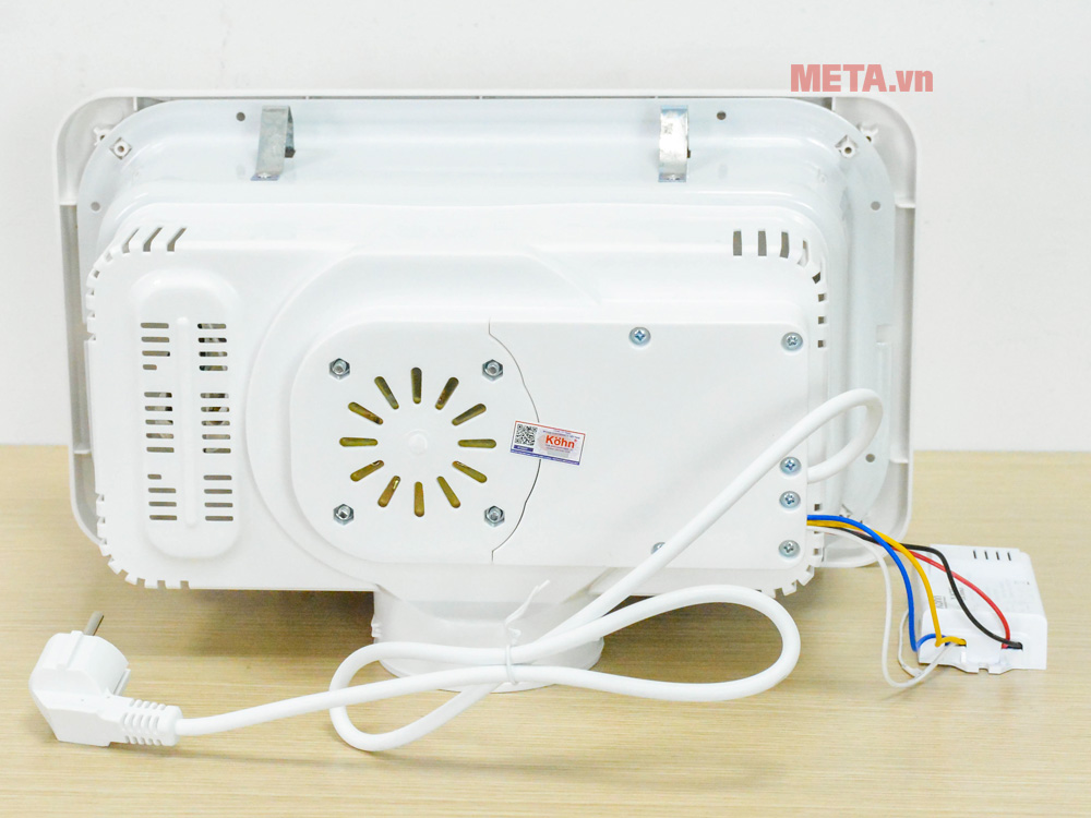Đèn sưởi nhà tắm 2 bóng âm trần Kohn BK02G có điều khiển
