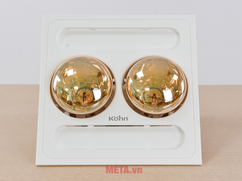 Đèn sưởi nhà tắm 2 bóng âm trần Kohn BK03G công tắc