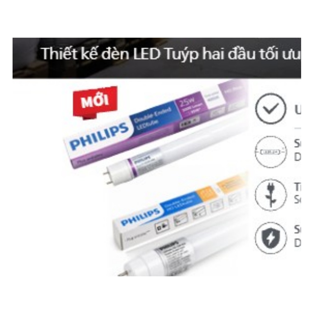 Đèn tuýp LED Philips LEDtube DE 0,6m 9W – LEDtube DE HO 0,6m 10W