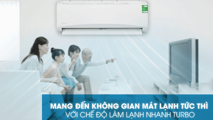 Điều hòa 1 chiều Midea 9.000BTU MSAFII-10CRN8