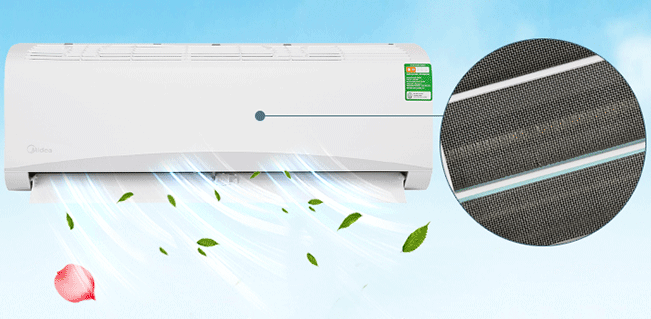 Điều hòa 1 chiều Midea 9.000BTU MSAFII-10CRN8