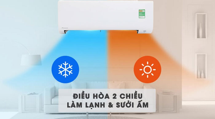 Điều hòa 2 chiều Daikin Inverter 9.000BTU FTXV25QVMV