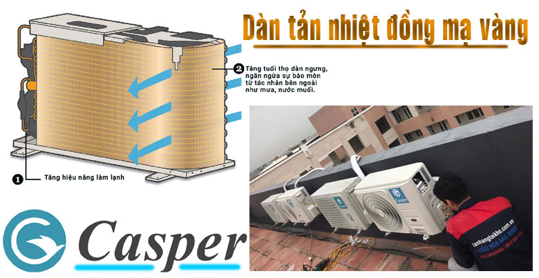 Điều hòa Casper Inverter 2 chiều 12.000 BTU QH-12IU36A