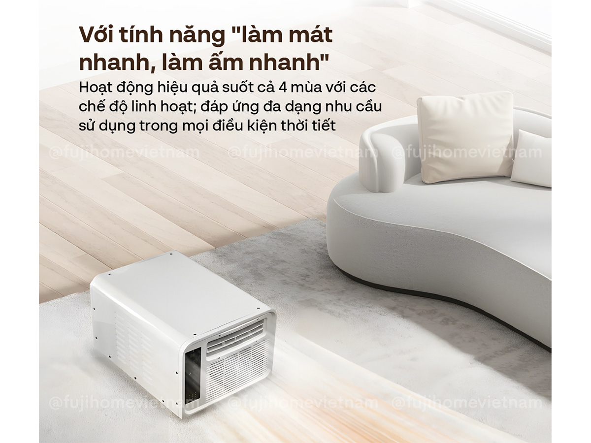 Điều hòa di động mini Fujihome PAC03 2.500 BTU