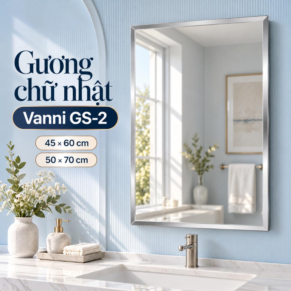 Gương chữ nhật Vanni GS-2 GS-3 nhiều kích thước