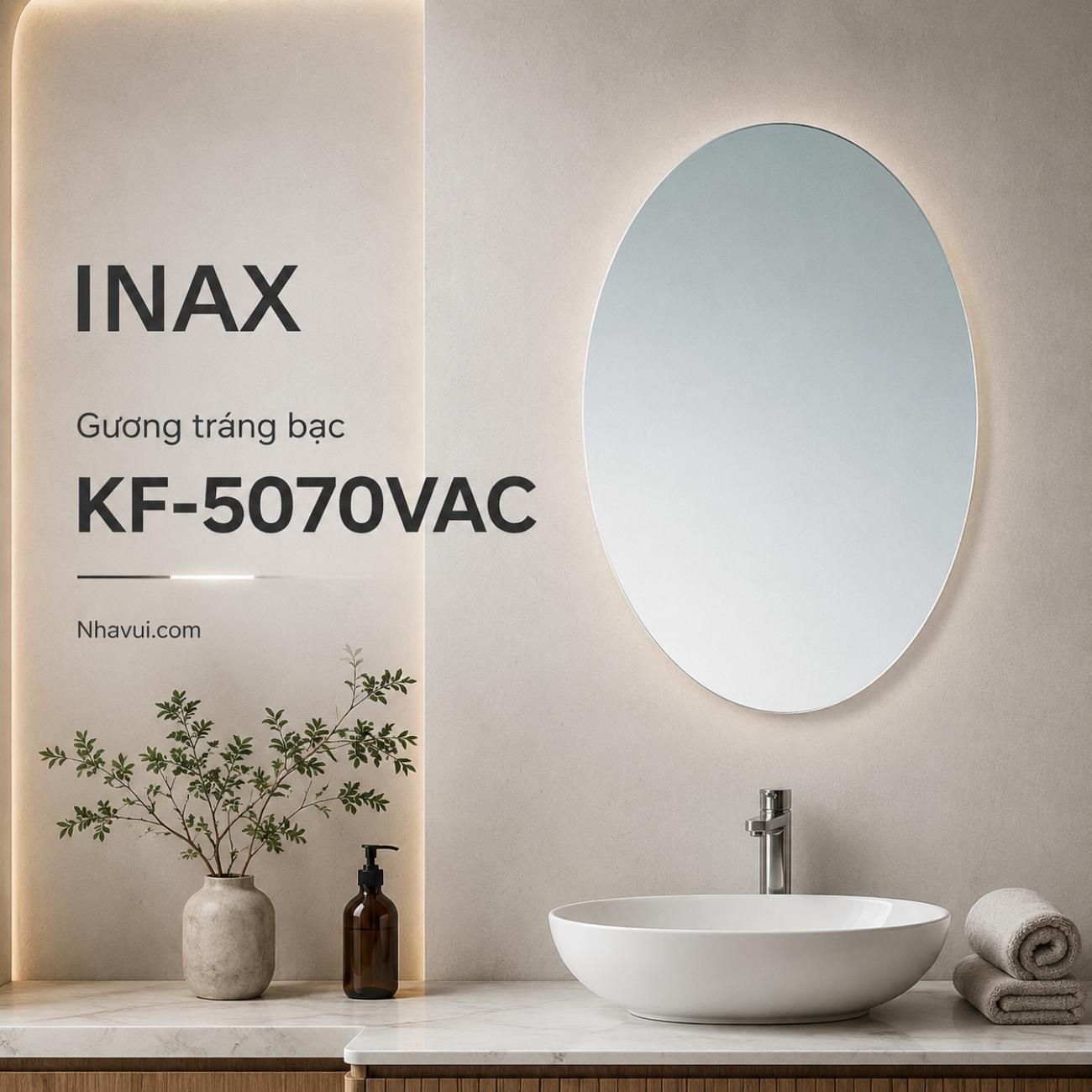 Gương trắng bạc INAX KF-5070VAC
