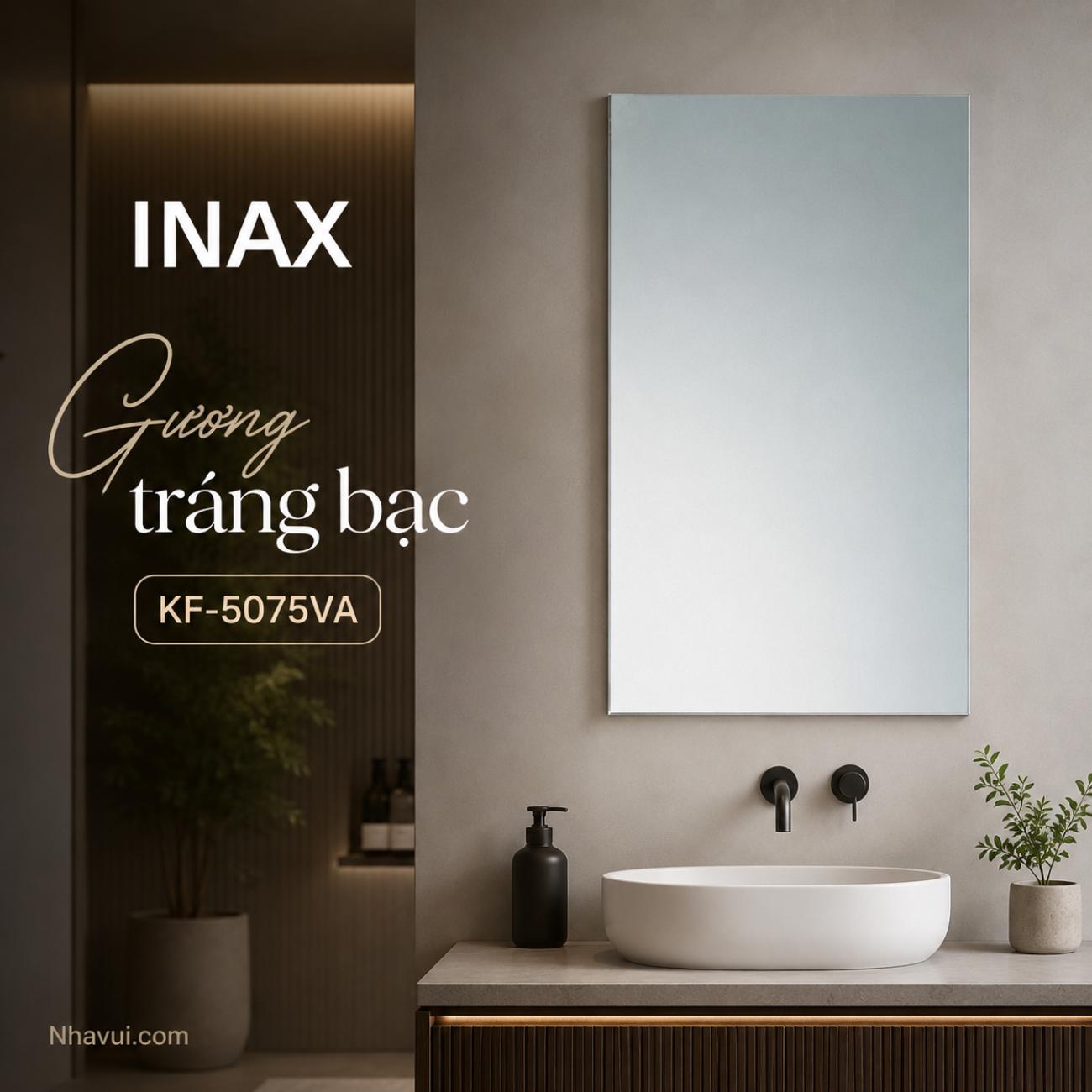 Gương trắng bạc INAX KF-5075VA