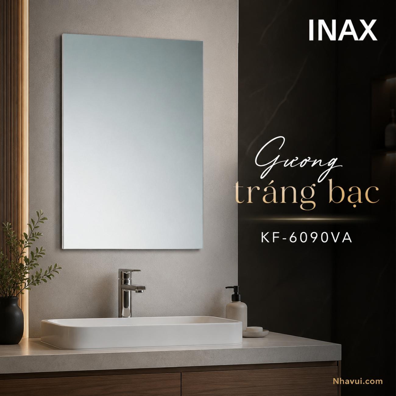 Gương trắng bạc INAX KF-6090VA