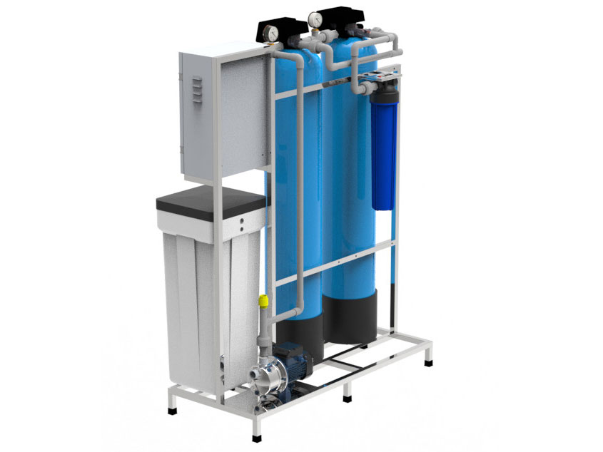Hệ thống lọc nước tổng 2 cột composite Kensi KS-LT-1000-AT-2C