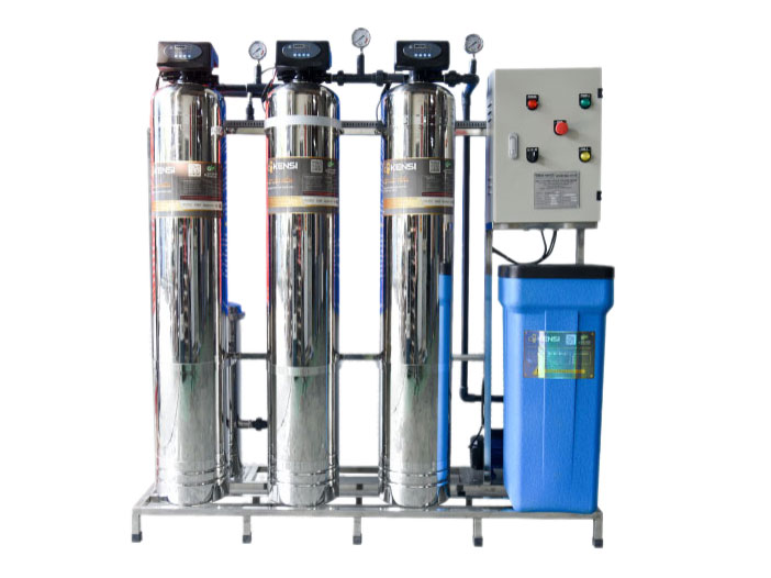 Hệ thống lọc nước tổng gia đình 3 cột inox van tự động Kensi KS/LT/1000/AT/3I