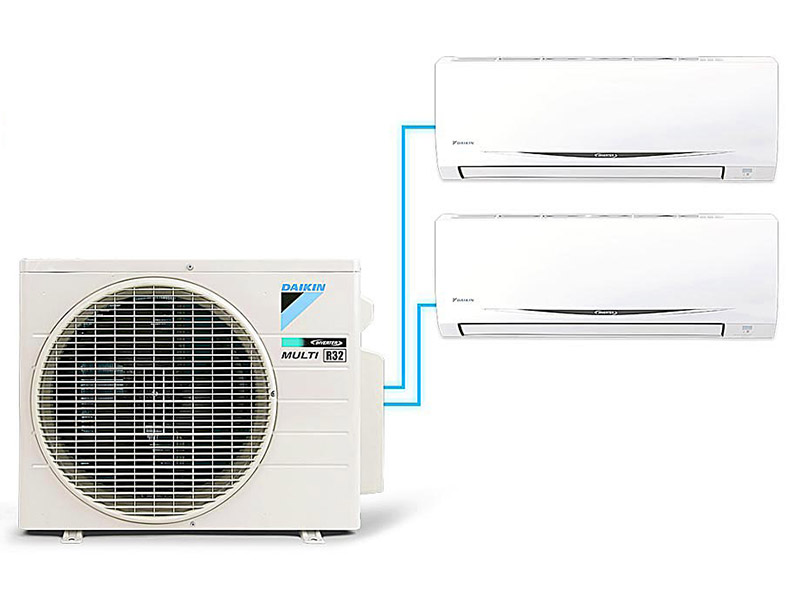 Hệ thống máy lạnh Daikin Multi S Inverter 2HP MKC50RVMV + 2 dàn lạnh CTKC25RVMV