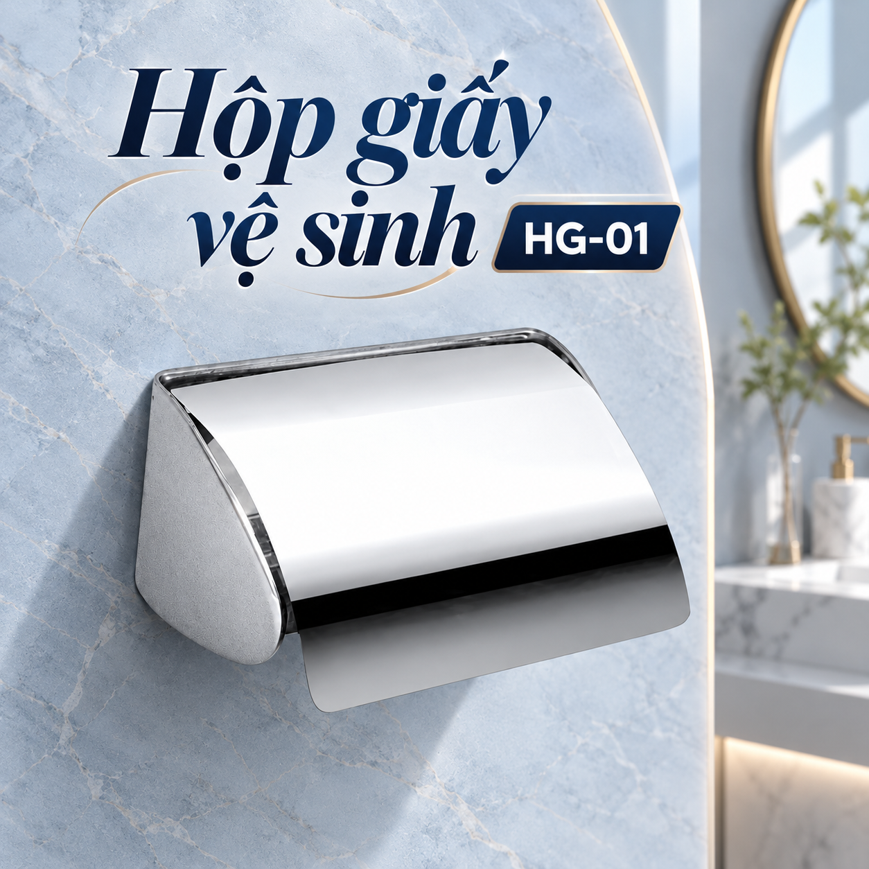 Hộp giấy vệ sinh Vanni HG-01 Inox 304