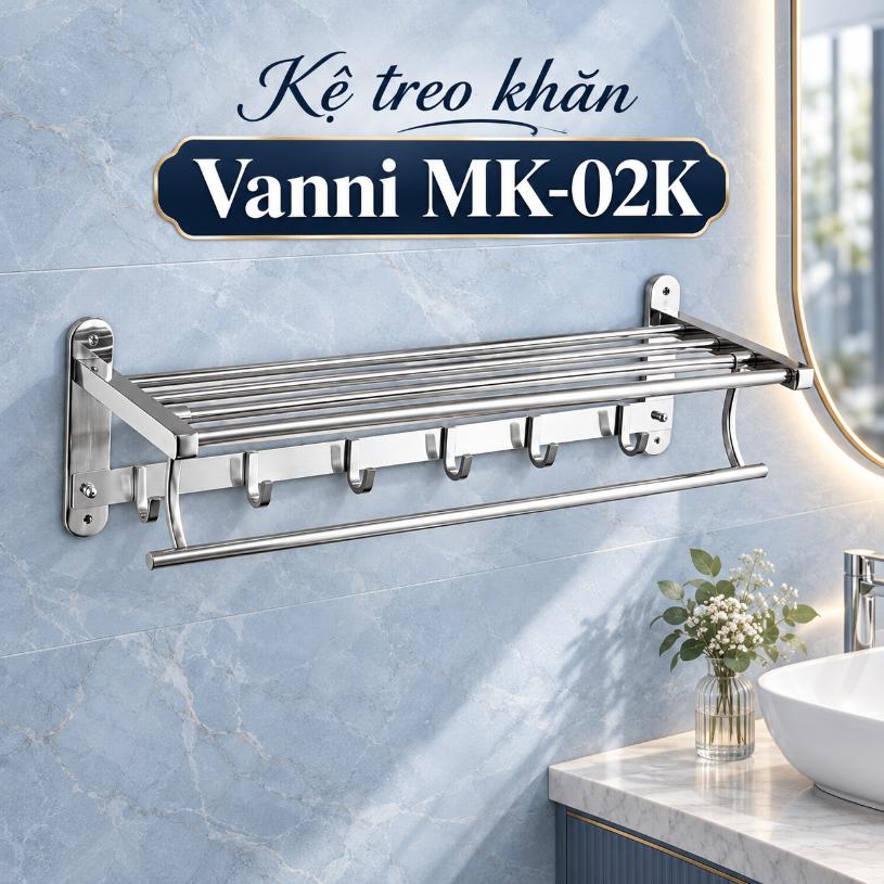 Kệ treo khăn Vanni MK-02K Inox 304