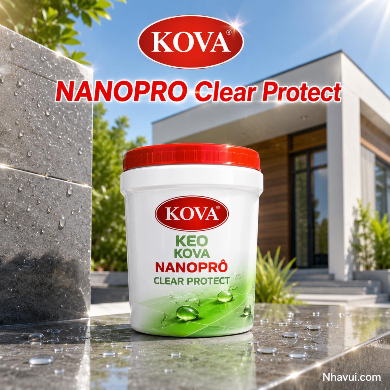 Keo bóng cao cấp KOVA NANOPRO Clear Protect