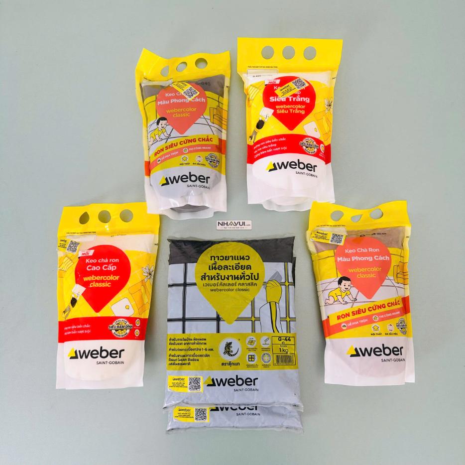 Keo chà ron Weber webercolor Classic, bao 1 kg
