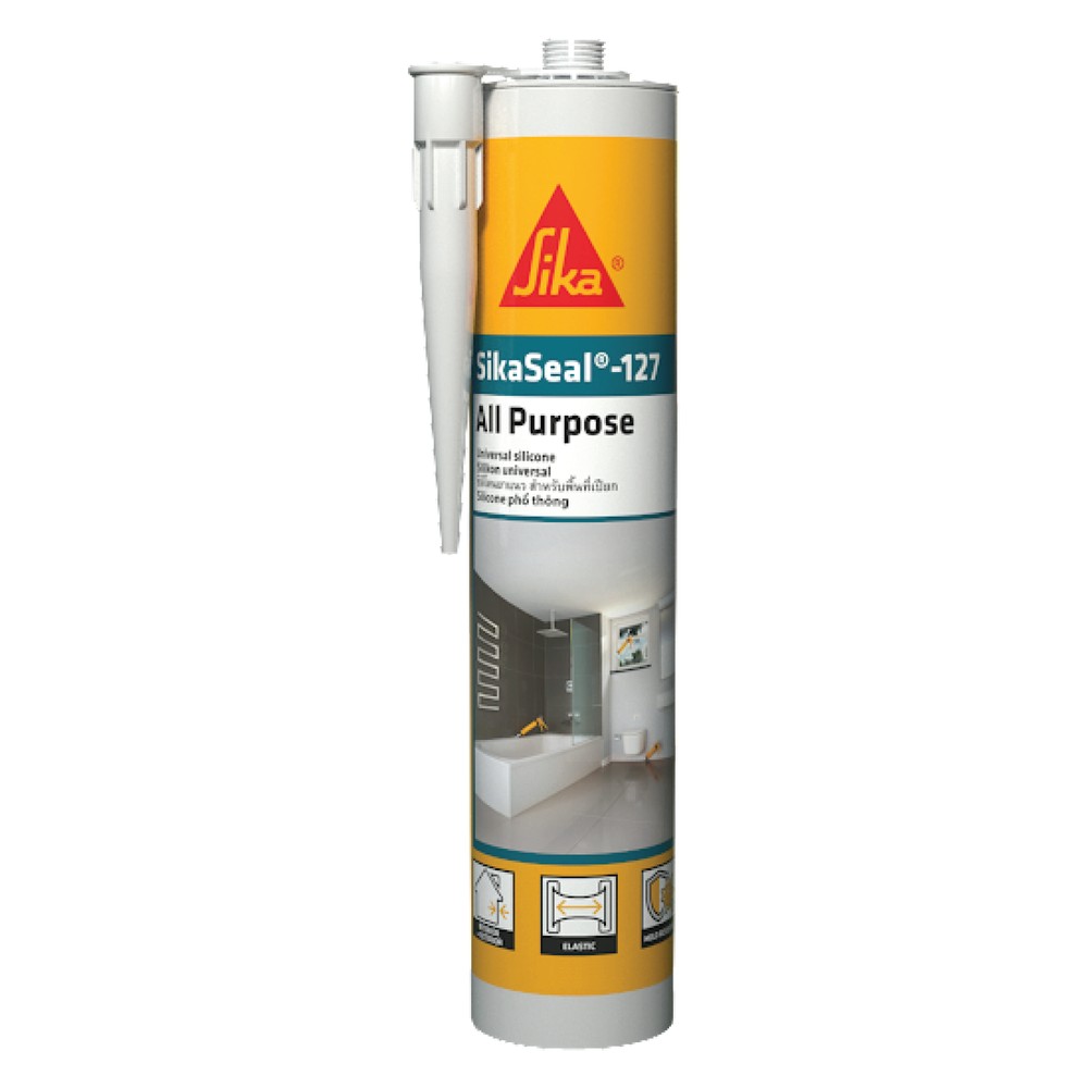 Keo silicone axetoxy chịu thời tiết SikaSeal-127 chính hãng Sika – Ống 280ml