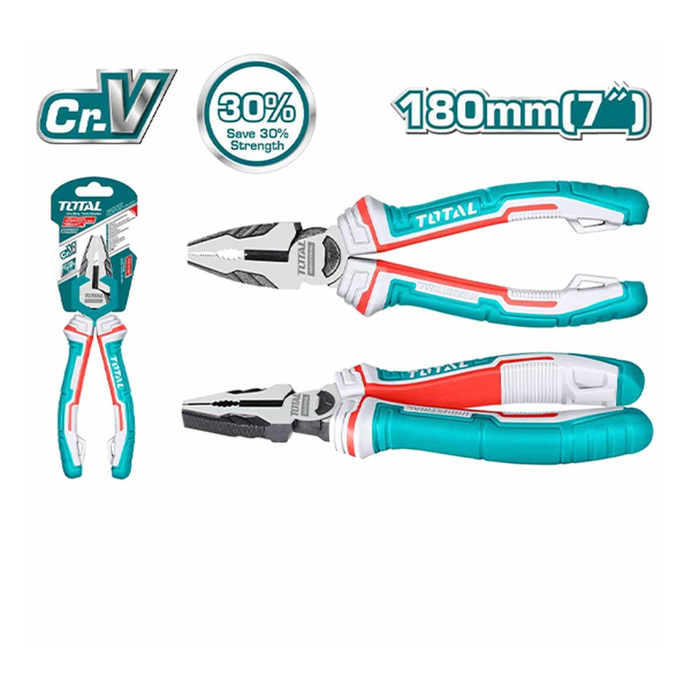 Kìm điện (kềm răng) Total THT210706S 180 mm (7 inch) Cr-V