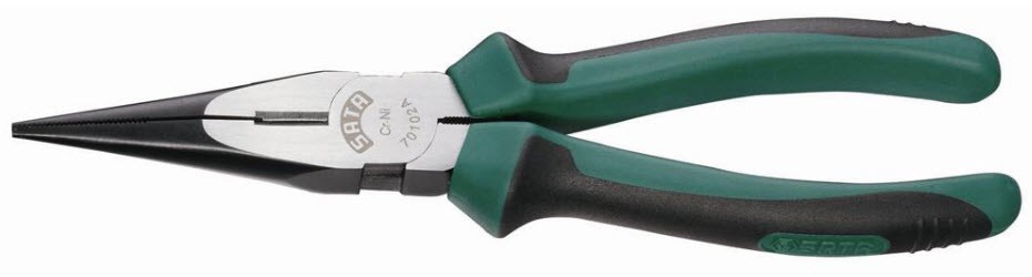 Kìm mũi nhọn Sata 70102A 8 inch thép Cr-V