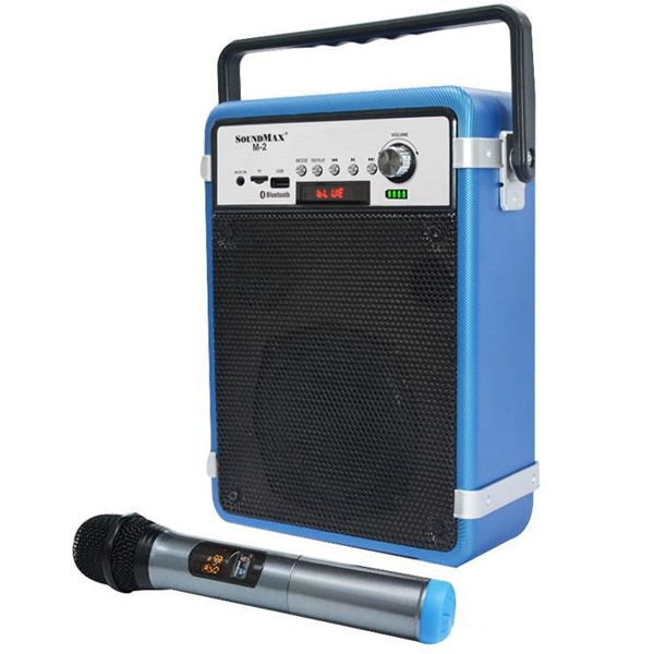 Loa karaoke xách tay SoundMax M2 kèm 1 micro không dây