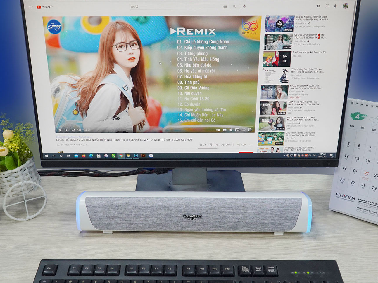 Loa soundbar SoundMax SB-201 2.0