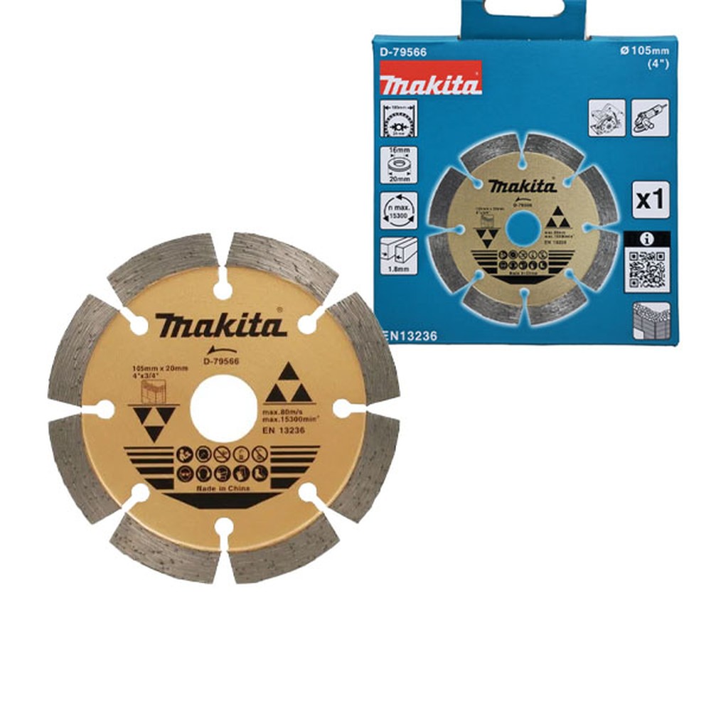 Lưỡi cắt bê tông Makita D-79566 105 mm cốt 16/20 mm