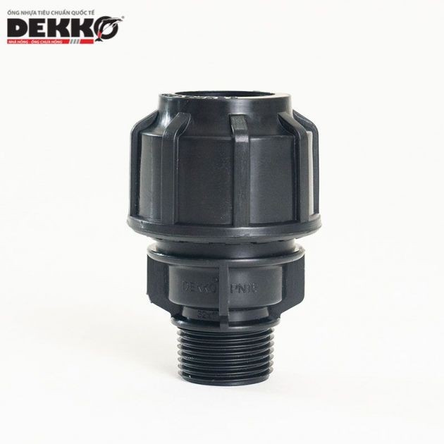 Măng sông một đầu ren ngoài HDPE Dekko