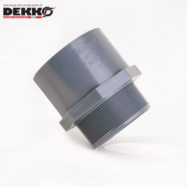 Măng sông ren ngoài uPVC Dekko hệ inch
