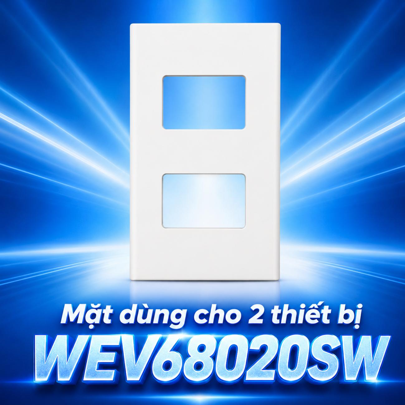 Mặt dùng cho 2 thiết bị Panasonic WEV68020SW