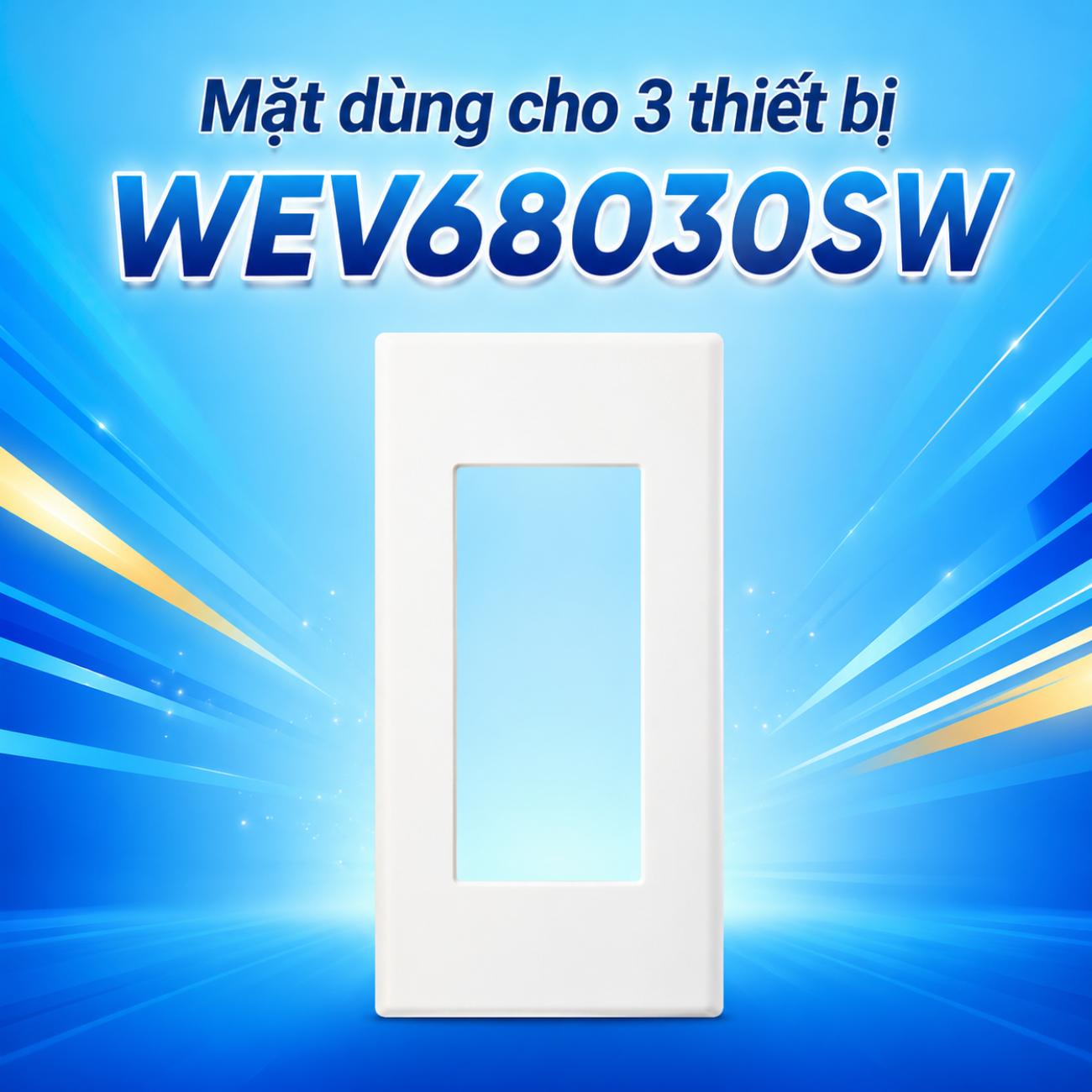 Mặt dùng cho 3 thiết bị Panasonic WEV68030SW