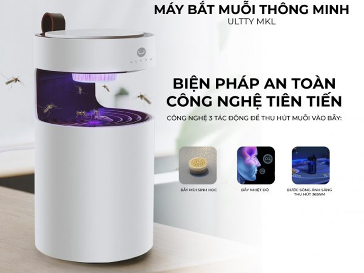 Máy bắt muỗi và côn trùng U Ultty MKL có tia UV