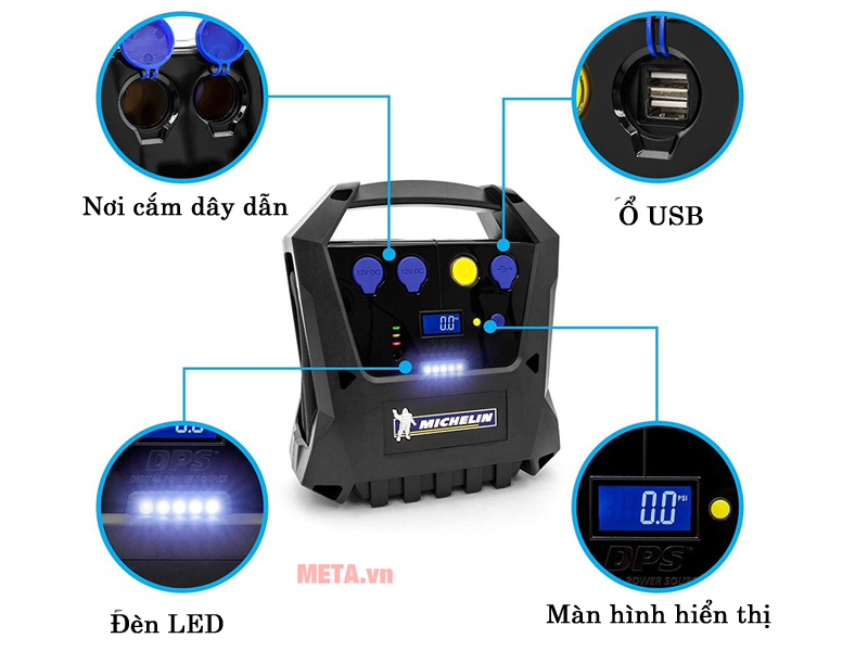 Máy bơm lốp ô tô Michelin 12266