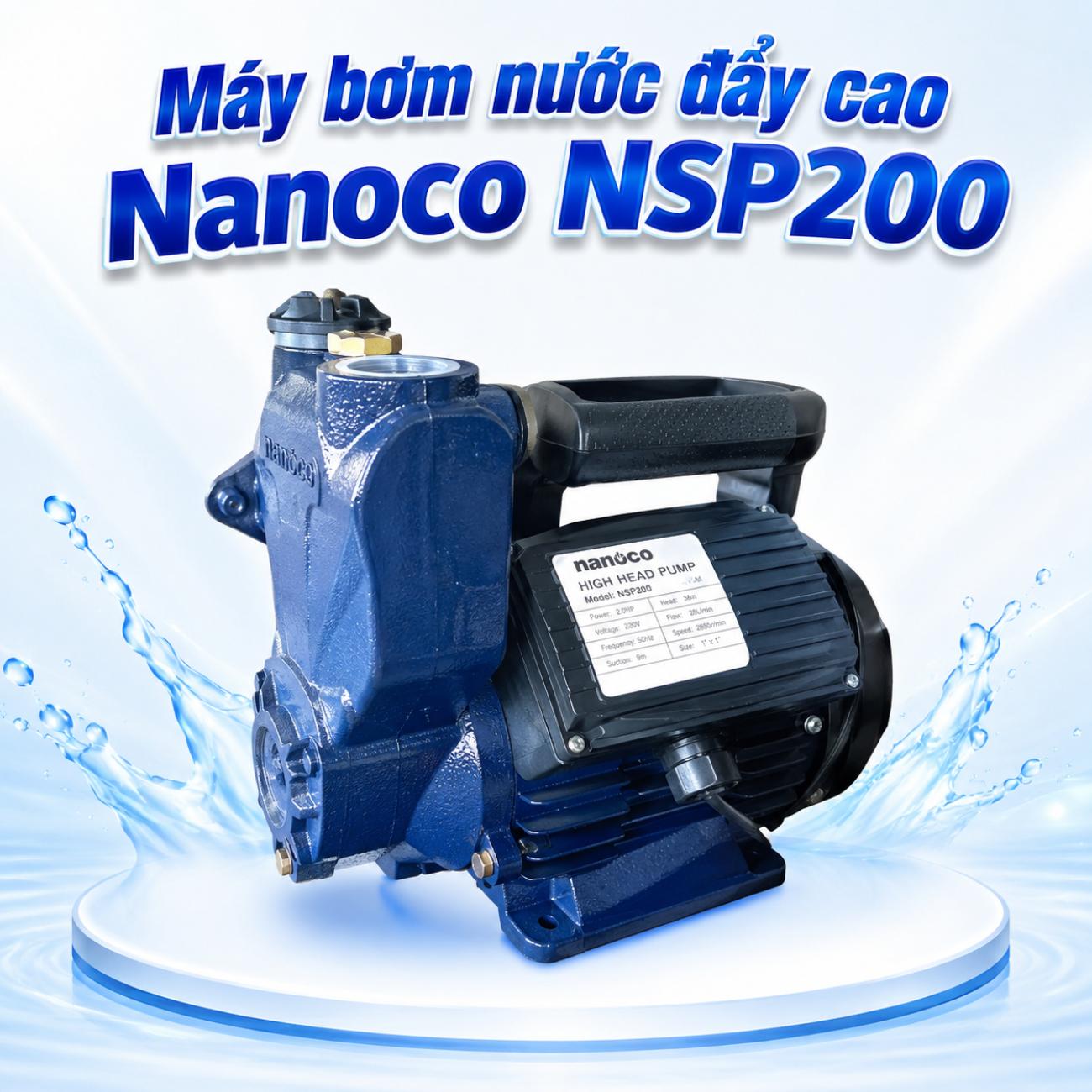 Máy bơm nước đẩy cao Nanoco NSP200