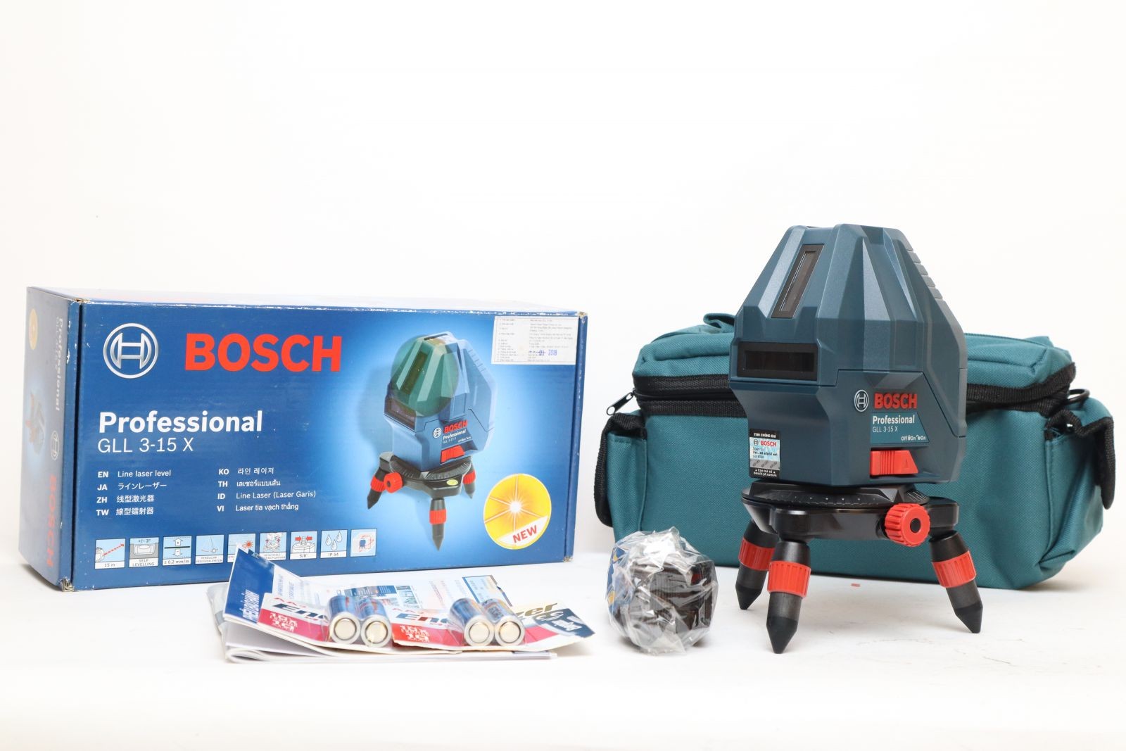 Máy cân mực laser 3 tia Bosch GLL 3-15X (0601063M80)