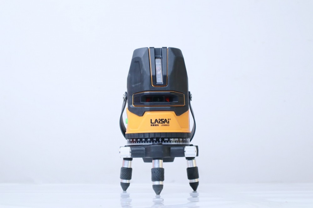 Máy cân mực laser 5 tia xanh Laisai LSG6860D – pin Li-ion 11,1 V kèm sạc