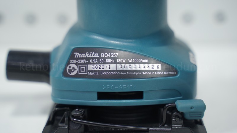 Máy chà nhám rung Makita BO4557 180 W đế 112 × 102 mm