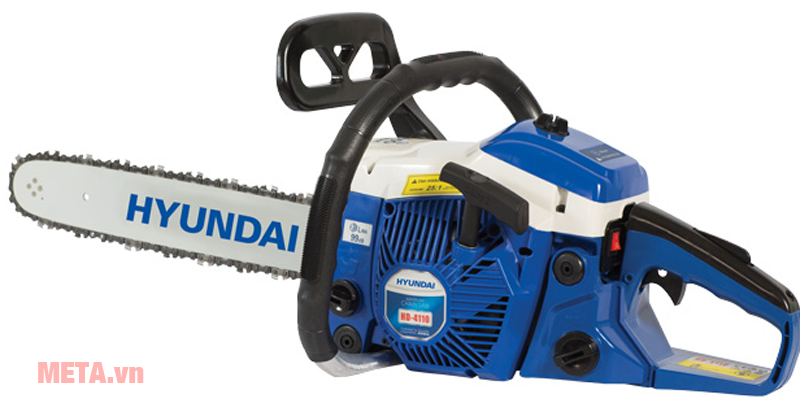 Máy cưa xích chạy xăng Hyundai HD-4110 lam 40cm