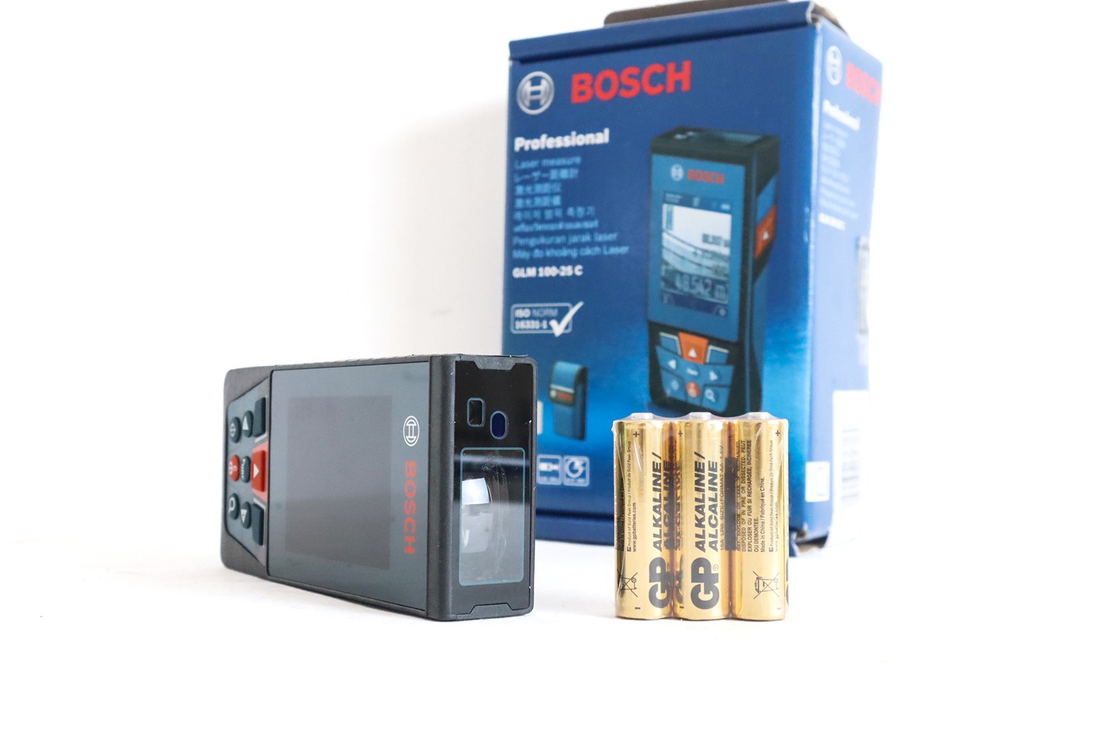 Máy đo khoảng cách laser Bosch GLM 100-25 C 100 m, camera, Bluetooth (0601072YK0)